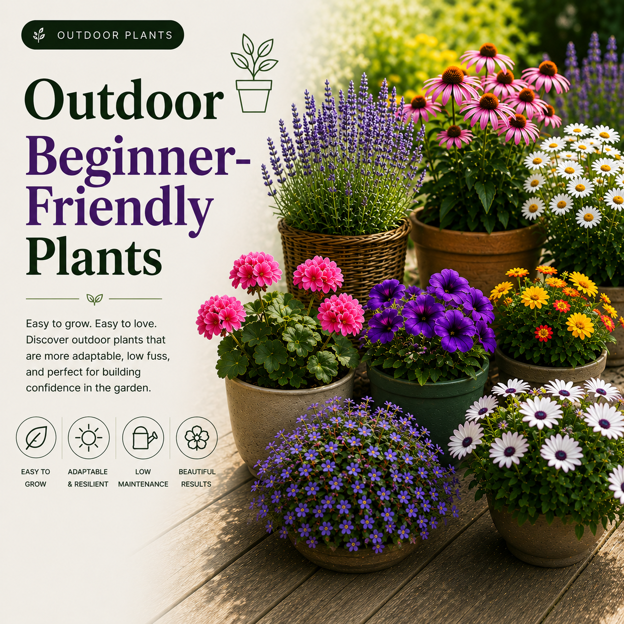Outdoor Beginner-Friendly Plants - Members