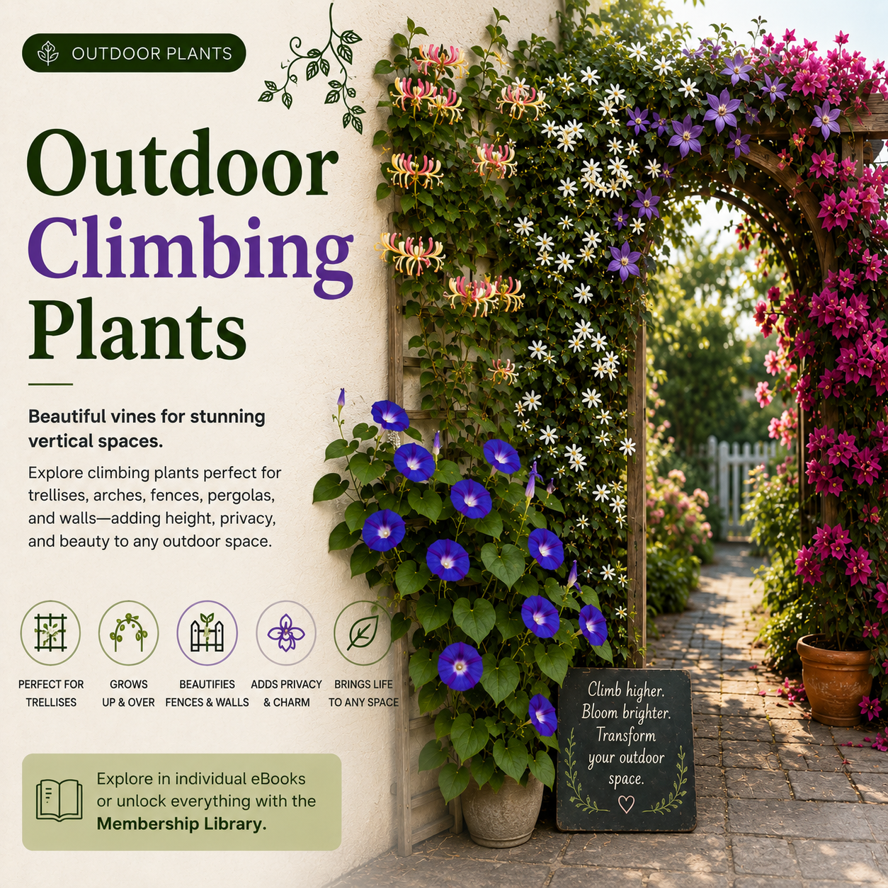 Outdoor Climbing and Traling Plants