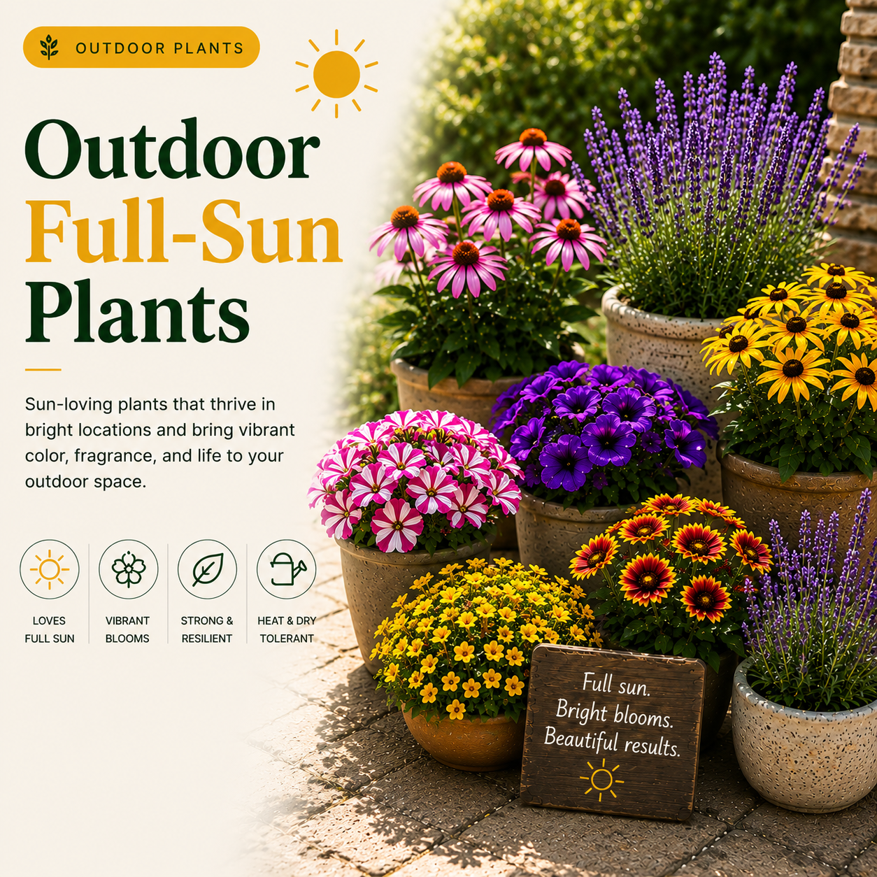 Outdoor Full-Sun Plants - Members
